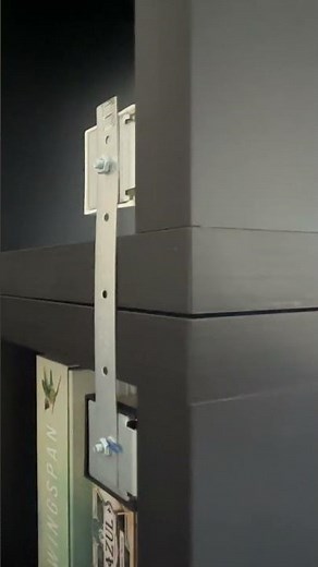 Attaching two Ikea Kallax shelves together without drilling or using glue #shorts #ikeahack