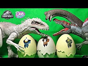 Hatch 11 Dinosaur Eggs with Jurassic World Dinosaur Toys!