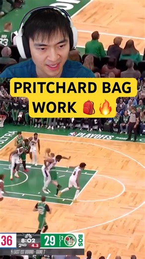 PRITCHARD HAD EMBIID JUMPING 😭🔥 PATIENCE WAS CRAZY #celtics #nbaplayoffs #paytonpritchard