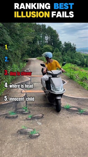 Ranking best illusion fails