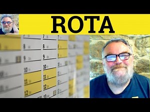 😎 Rota Meaning - Rota Defined - Rota Definition - Rota Examples - Rota