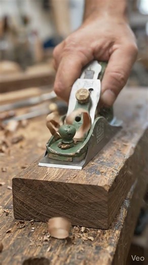 Perfect Tiny Wood Shaving! 😳 Mini Hand Plane Magic