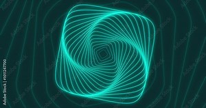 Striking spiral concentric pattern with radiating lines creating a hypnotic visual effect. Concept of radio emission, waves, transmission of information over a distance. Stock Video