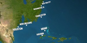 Animated map of what Earth would look like if all the ice melted