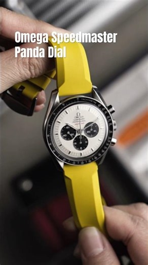 Best Rubber Strap for Omega Speedmaster Panda Dial！