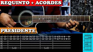 Tutorial | Presidente | Gabito ft Luis R. ft Natanael Cano | Requinto | Acordes | TABS | Raul Jimenez Tutoriales