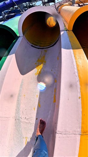POV Extreme Speed Reverse Water Slide 😱💦 Crazy Ride #Shorts