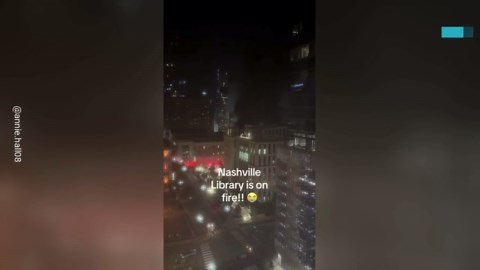 Massive Smoke Cloud Over Downtown Nashville as Library Garage Fire Erupts