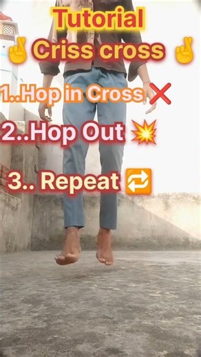 Easy Criss Cross Dance Tutorial 👣🔥 #shorts