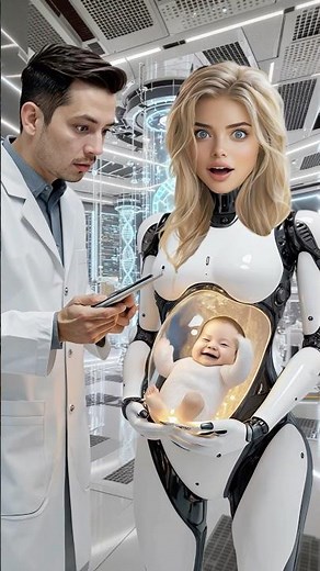 Pregnant AI Humanoid Robot and Her Baby #robot #humanoid