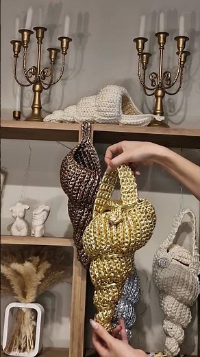 Crochet Seashell Bag Pattern: Boho Basket PDF Tutorial