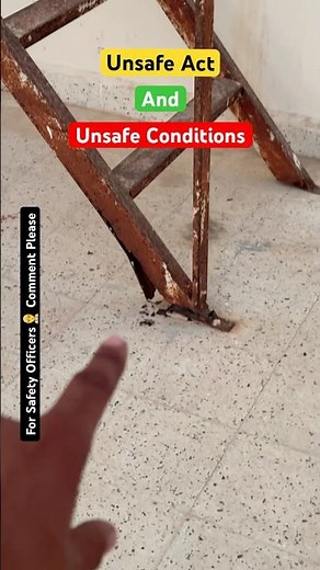 🔴 Unsafe Act & Unsafe Condition Exposed #ladder #unsafeact #Unsafecondition #safety