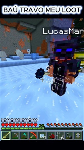 Quando o baú trava seu loot#shorts #minecraft