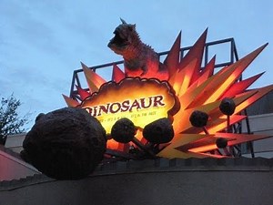 Dinosaur Ride Front Row (HD POV) Nightvision Disney's Animal Kingdom Walt Disney World