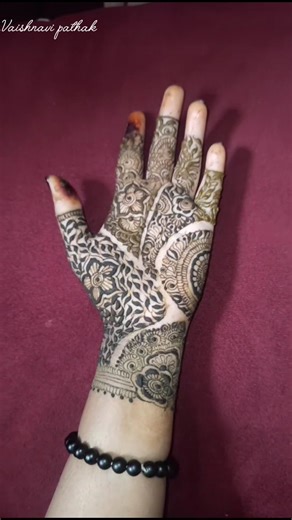 unique patch work mehndi design 🤎 #youtubeshorts #henna #creativehenna #mehndi