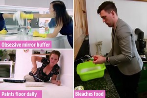 Britain's most extreme cleaners - including woman who PAINTS floor twice daily