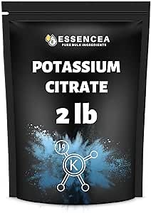 Potassium Citrate Powder 2LB by Essencea Pure Bulk Ingredients | 100% Potassium Citrate | Premium Quality Supplement (32 Ounces) [Packaging May Vary]