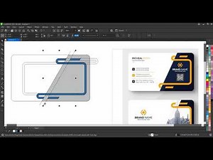 Make a Professional Business Card Template - Coreldraw 2024 Tutorial