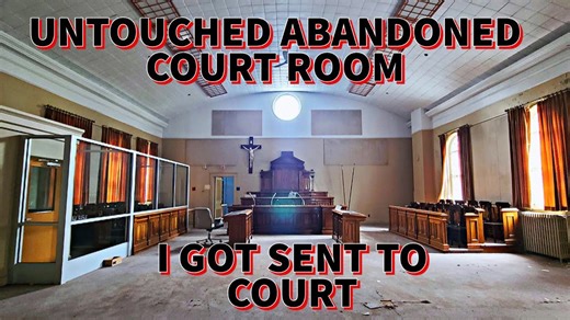 Exploring an abandoned courthouse | Forgotten Quebec courtroom