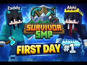 The Rise of ZADDY 💙 | Minecraft Survivor SMP Episode 1