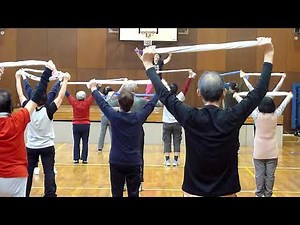 高齢者体操リズム運動 タオルを使って http://hlpstaff.jp
