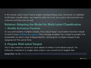 How to Train a Model to Classify Input to One or More Classes