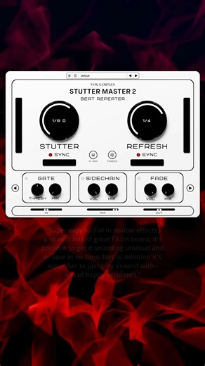 🔥NEW! Stutter Master 2 Beat Repeater now packs 24 Premium, BPM-Synced Modules. These CPU friendly, mastering grade effect modules give you the power to supercharge any mix and turn ideas into release ready tracks fast! Unlock endless inspiration today! ✅ Create stutter, glitch & beat repeater effects in seconds. ✅ Discover unique transitions, breaks, cuts and glitches. ✅ Hassle-free clean & smooth cuts, set and forget. ✅ 24-in-1 mastering-grade FX modules, tempo-synced to your DAW by alt/option