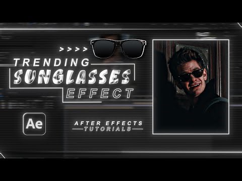 Trending Sunglasses Effect | After Effects Tutorial | Ukhnooq Ae