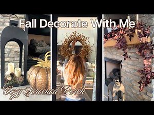 🍂 COZY FALL DECORATE WITH ME 2025! 🍂 | SCREENED PORCH FALL DECOR | NEUTRAL FALL DECOR FOR 2025