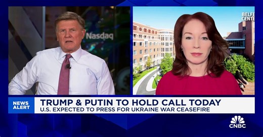 Putin and Trump do not have the same objectives in today's phone call, says Meghan O’Sullivan