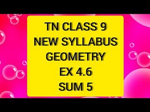TN Samacheer 9 Maths Geometry Ex 4.6 Sum 5