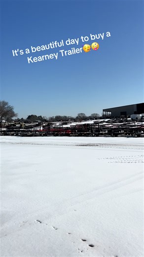 We survived the ETX Ice Storm🥶 We are up and rolling here at Kearney Trailers so come by and see us to get the trailer you have been needing🤩 ☎️903-473-3405 #viralvideo #fyp #snowstorm #kearneytrailers #etx