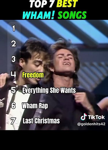 Top 7 Best WHAM! Songs #wham #lastchristmas #music #top7 #goviral