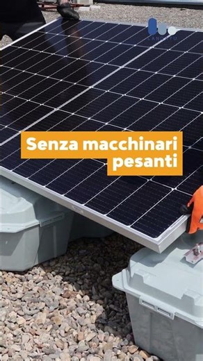 ☀️🔩 Installing solar panels on flat roofs can be easy.