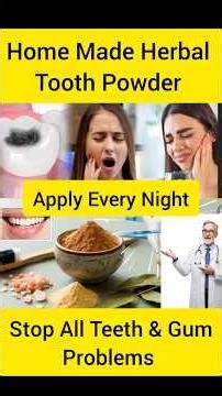 Quick DIY Herbal Tooth Powder | Natural Remedy for Healthy Teeth & Gums. #NaturalRemedies #Herbal