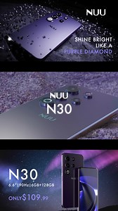 Closing the year strong and charging full speed into 2025 with something BIG! Introducing the All-New N30 ✅ 6.7″ HD 90Hz Refresh rate ✅ Octa-core processor ✅ 6GB of RAM and 128GB of storage ✅ 50MP 2MP 8MP Front Camera ✅ AI-powered camera with 12 scene types ✅ 5000mAh battery ✅ Powered by Android™ 14 📦 Order on or before Dec 18th 🚚 Received on or before Dec 25th 💰Pre-sale : $109.99 https://nuumobile.com/product/n30-smartphone/ | NUU Mobile USA
