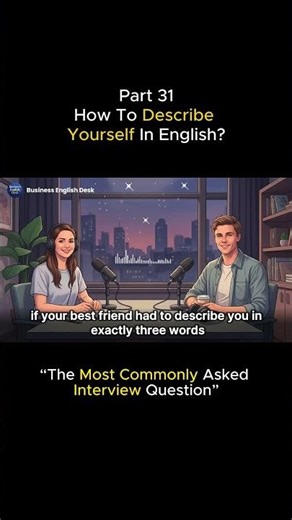 Part 31 | How To Describe Yourself? | The Most Commonly Asked Interview Question | English Podcast