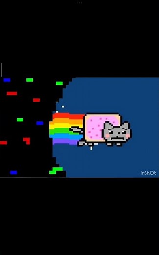 Nyan cat escaping the glitch #nyancat
