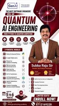 Quantum AI Engineering Course Curriculum | 9 Modules from Python to Quantum Computing