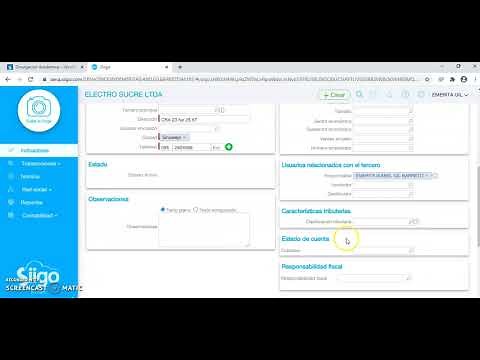 Video Tutorial Creación y modificación de Terceros SIIGO NUBE