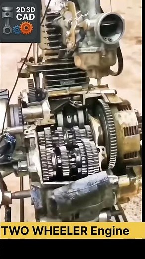 Inside a Motorcycle Engine 😳 | How It Really Works #solidworks #shorts