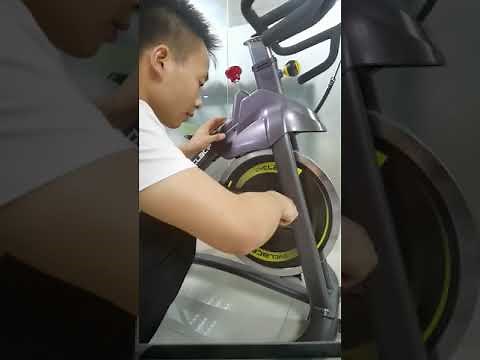 Cyclace Stationary Bike - How to Remove the Chain Cover to Adjust belt