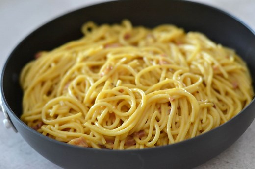 Fettuccine Carbonara (No Cream)