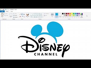 How to draw a variant Disney Channel logo using MS Paint | How to draw on your computer