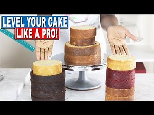 HOW TO PERFECTLY LEVEL A CAKE WITH A KNIFE AND CAKE LEVELLER | CAKE DECORATING FOR BEGINNERS|