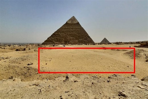 Mysterious structures unearthed by archaeologists beside the Great Pyramid of Giza