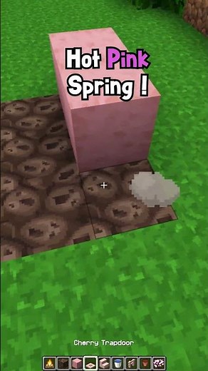 Minecraft Hot Pink Spring (VEM NO PIQUE) #minecraft #shorts