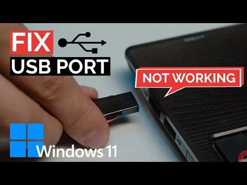USB Device Not Recognized Windows 11 USB Ports Not Working PC Windows 11