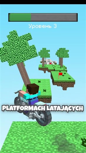 MINECRAFT ALE NOOB JEDZIE NA MOTORZE #shorts #minecraft