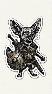 Easy Fennec Fox Warrior Drawing for Beginners!